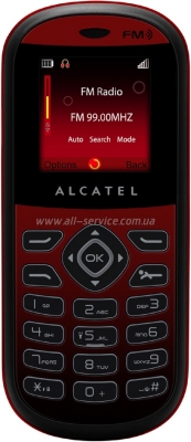 Alcatel OT-209 Black Red