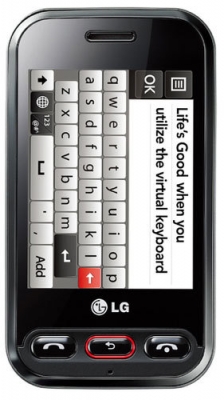 LG T320 Titanium black