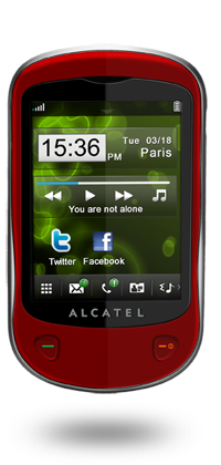 Alcatel OT-710 Cherry Red